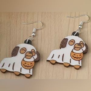 NWT dog Halloween earrings